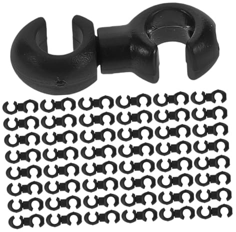 BESPORTBLE 100pcs Bike Cable Guide Clips Black Bicycle Brake and Shifter Cable Holders Wire Brackets for Mountain Road Bikes and Aerodynamic Protection