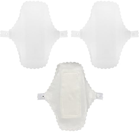 PAMINGONO 3stücke Damenbinden aus Waschbar für Periode Wiederverwendbare Menstruationsbinden Hygienebinden Stoffbinden für Frauen