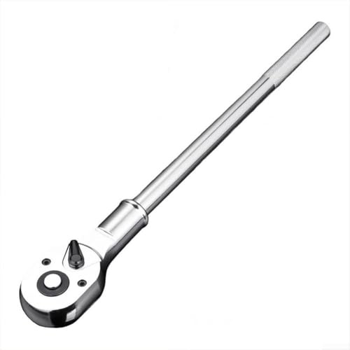 QuivyLivy Professional Heavy-Duty Ratchet Wrench 3/4 Inch with 19mm Square Drive, 1000 Nm Torque, Chrome Vanadium Steel Large Socket Wrench for Mechanic Use