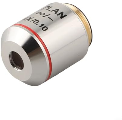 Besttoolifes 195 Mikroskop-Objektiv, 4 x 10 x 20 x, unendlichkeitskorrigierte achromatische Linse mit 20,2 mm RMS-Gewinde für Olympus-Mikroskope und kontrastreiche Mikroskopie (4X)