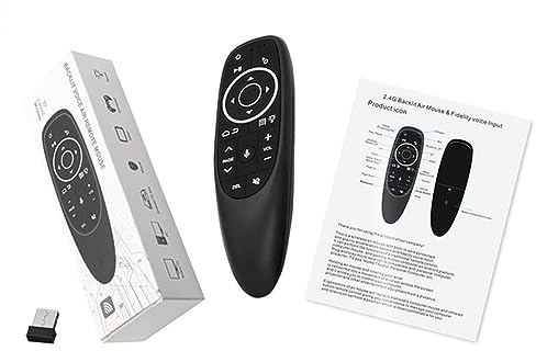 Gosera Control Remoto G10S Pro para Android TV Box Control Remoto por Voz 2,4G RatóN InaláMbrico Giroscopio Control Remoto IR RetroiluminacióN LED