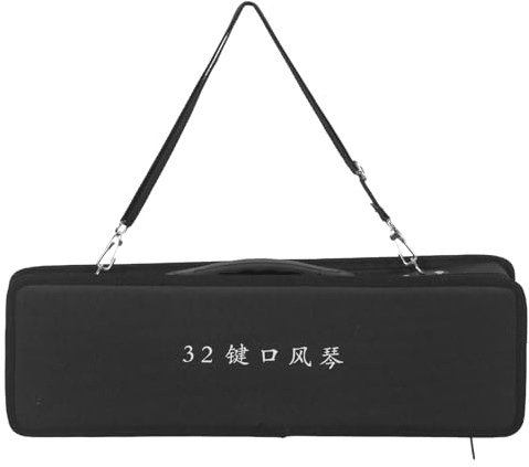 YARNOW Melodica Transporttasche aus Canvas mit Griff 32-tasten Sopran Melodica Tasche Kratzfest und Wasserabweisend Geräumiges Innenfach für Musikzubehör für Reisen und Auftritte