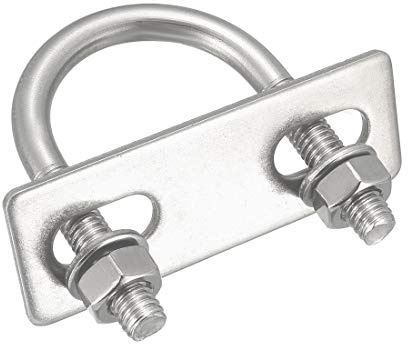 sourcing map 4 Stück Bügelschraube U-Bolzen Bügelbolzen M6 D x 1-1/16 B x 1-7/8 L 304 Edelstahl mit Muttern und Unterlegscheiben