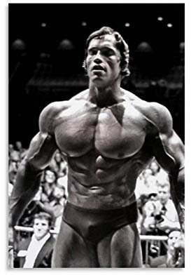 Yunle Arnold Schwarzenegger Mr. Universe Leinwand-Kunst-Poster und Wand-Kunstdruck, modernes Familienschlafzimmerdekor, 40 x 60 cm