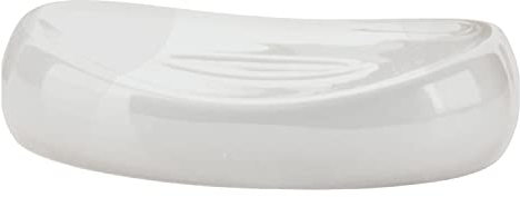 Gedy Adelaide Medidas y Peso: 2,7 x 12,4 x 9 cm y 0,195 kg-Jabonera sólida de cerámica-Acabado Blanco-Diseño R&S, Talla única