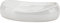 Gedy Adelaide saponetta Bianco, Misure e Peso: 2,7X12,4X9 CM & 0,195 kg, Porta Sapone Solido in Ceramica, Finitura, Design R&S, 2 Anni di Garanzia, Unica