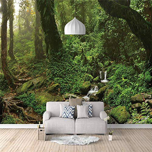 Fotomurales Bosque psicodélico 200X140cm Decoración de Pared decorativos Murales moderna de Papel Pintado Sala Living Oficina Dormitorio