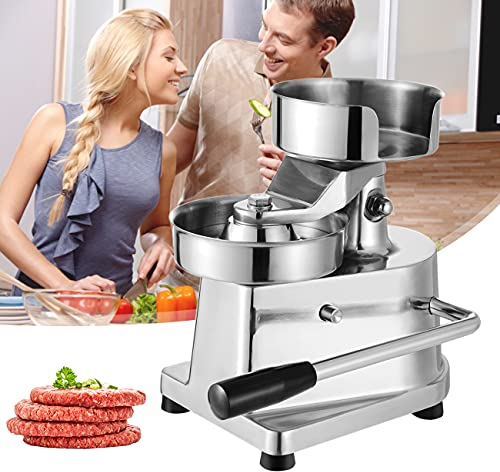 ZhiLianZhao Hamburgerpresse Trennblätter, Burgermaschine Küchen, mit Durchmesser Von 100/130/150mm Optional, für Leckere Hamburger, Patties, BBQ, Burger Presse,150mm