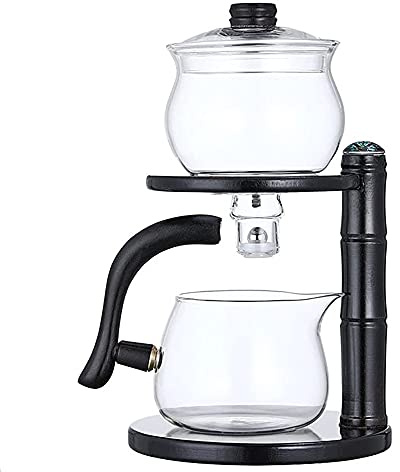 ZPGXLRZ Lazy Kungfu Juego de té de cristal (tetera, madera)