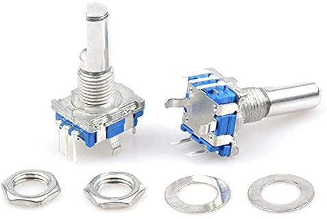 EKSIL Ec11 Audio-Digital-Potentiometer mit Schalter, 5 Fußgriff, Länge von 20 mm