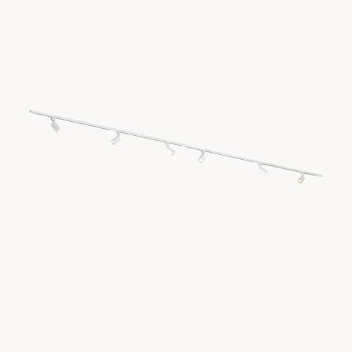 Focus III 1-Fase - Luces de riel GU10 – 400cm – Forma I - 6 focos – Blanco
