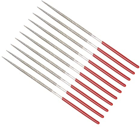 QUARKZMAN 150 Grain Diamant Aiguille Lime Rond Forme 2x100mm 10Pcs | Pour Restauration Détails Et Artisanat Polissage