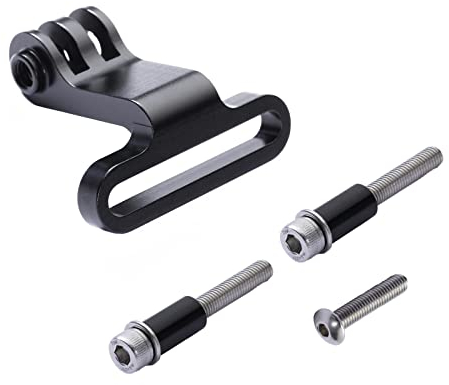 VEXPLO Bike Handlebar Stem Mount for Action Camera GoPro Bike Stem Mounts Flashlight, All Metal Solid Bicycle Stem Camera Mount Rack with M5*35mm Shoulder Bolts