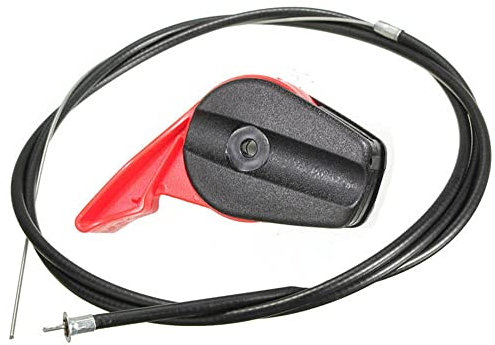 TopHomer Interruptor de acelerador universal de 65 pulgadas, kit de control de cable de repuesto para cortacésped, mango de control de palanca para la mayoría de cortacéspedes eléctricas de jardín