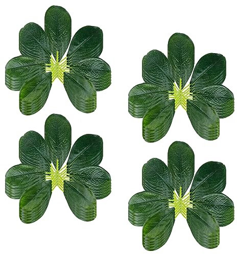 HEVSTIL 20 Stück künstliche tropische Bananenblätter, künstliche Blätter, Kunstpflanzen, Großblätter zum Jäten, DIY-Kranz, Garten, Kuchen, Tischdekoration