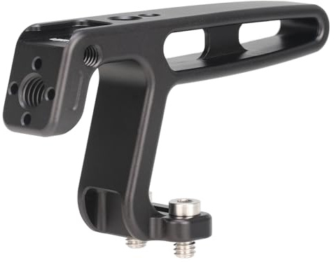FOTGA NATO Griff, Mini Top Handle Grip Handgriff mit Cold Shoe Halterung und 1/4-20 3/8-16 Schrauben und ARRl-Ortungslöchern für Leichtes DSLR Spiegelloses Kamera Kamerakäfig Rig (Schwarz)