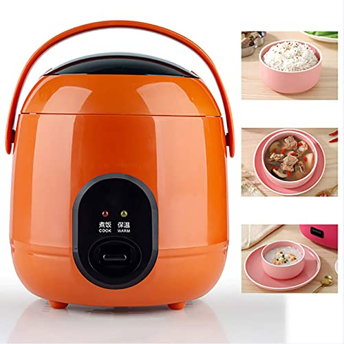 Cuociriso, Mini Cuociriso Cuociriso A Vapore Pentola Interna di Alta qualità (1,2 L/200 W/220 V) Funzione di Mantenimento in Caldo per Cucinare Riso, Porridge, Uova Nutrienti, Aran