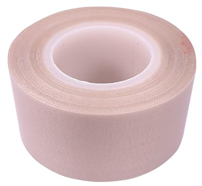 cyclingcolors 1x ruban adhésif PTFE anti-adhérent haute température bande tissu de verre enduit imprimante 3D machine sous vide blanc, 30mm x 10m