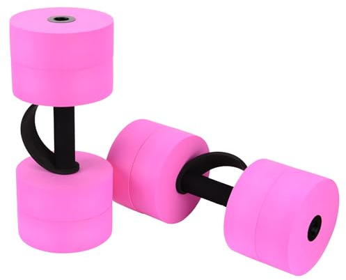 BOOSTEADY Adjustable Aquatic Dumbbells – Water Aerobics Set with 8 High-Density EVA Foam, Pool Exercise Barbells for Resistance Training & Weight Loss