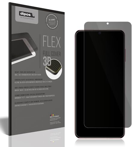 dipos FLEX Blickschutzfolie für ZTE Blade V40 Vita | Privacy Displayschutz matt, 2-Wege Sichtschutz, Full Cover, selbstheilend, blasenfrei, Fingerprint-kompatibel, selbstklebend