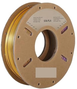 3D-Scan-Marker 250G zweifarbi matte Seide/dreifarbi Seide/PLA-Filament, 1,75 mm ± 0,03 for 3D-Druck Diffuse Reflexionsmarker für 3D-Scanner(Gold Purple Black)