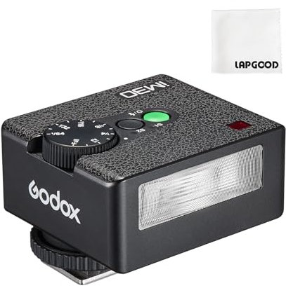 Godox Flash iM30 Universel,7 Niveaux de Puissance (1/64~1/1), 6500K±200K GN15(ISO 100, mètres),Contrôle Optique S1/S2,Godox Mini Flash pour Appareil Photo Fuji, Canon, Nikon, Sony, Olympus