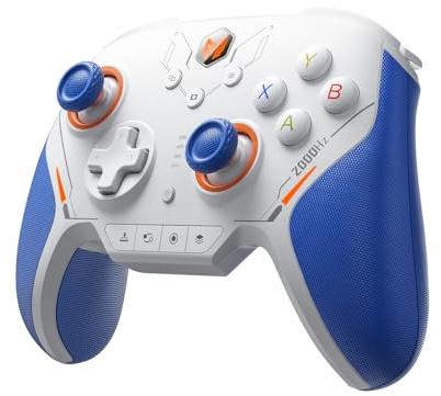 BIGBIG WON BLITZ 2 Pro PC Videospiel Controller, 2000Hz Kabellose Abfragerate, 1000Hz Gyroskop, 16 Mechanische Tasten, PC+Mobile APP Gamepads für FPS-Spiele. (Blau)