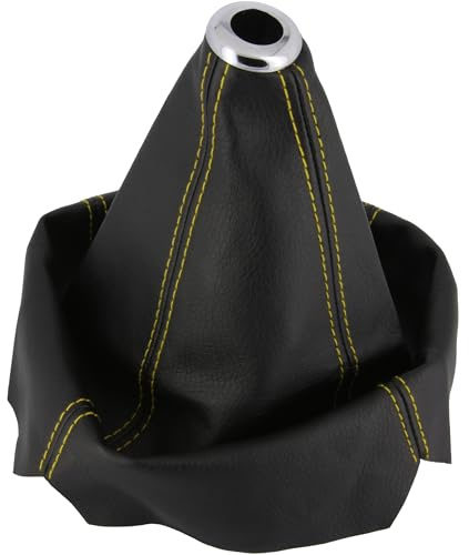 Recambo Schaltsack aus Kunstleder Universal für Durchmesser: 24cm | Höhe: 20cm mit Chrom Ring, Plug & Play, Schaltmanschette