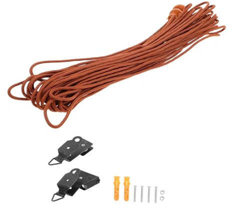ibasenice Kit Complet D’Accessoires pour Cordon De Store Enrouleur Vintage, Compatible Bambou Et Fibre Végétale, Cordons De Levage Robustes pour Réglage Précis Lumière La Maison
