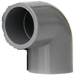 Supkancl 1 stück 20mm 25mm 32mm 40mm 50mm ID Grau 90 Grad Ellenbogen PVC Rohr Joint Rohrverbinder for Aquarium(50mm)