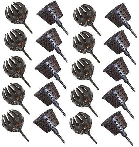 GARIOUANS 20 Pcs Plastic Fertilizer Boxes with Lid for Bonsai and Plants Reusable Small Planting Containers Easy to Use Garden Fertilization Tool and Practical for Controlled Nutrient
