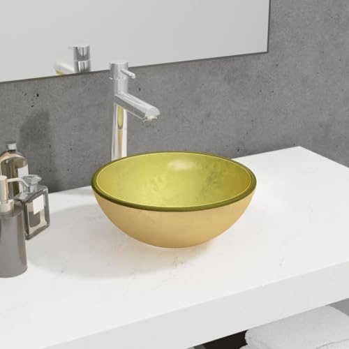 Générique Lavabo Verre trempé 30x12 cm Doré,Quincaillerie,Plomberie,Équipements sanitaires,Éviers & lavabos,Lavabos,Or,4 KG,345259