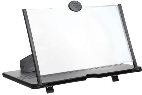 Holibanna Amplificateur Écran Téléphone Portable Noir Loupe HD avec Support Antidérapant pour Agrandir Écran Mobile Technologie Optique pour Vision Confortable