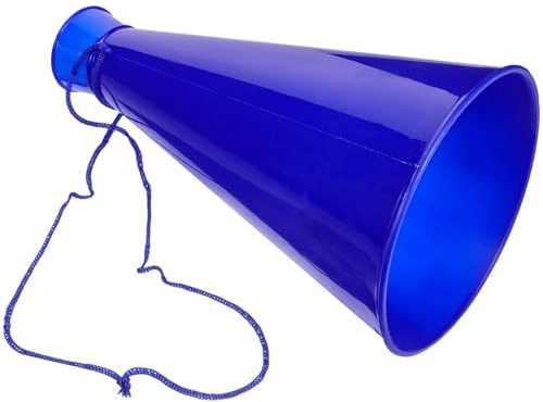 XUMKFJRE Blaues Fanhorn Cheer Megaphon Party Favor Megaphone Mini Cheerleader Prop Fußballspiel Baumeln Hörner
