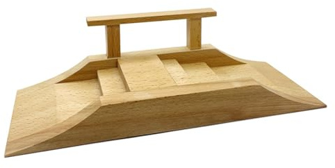 Uanqfegy Professionelle Griffbrettrampe aus Holz, realistische Finger-Skateboard-Hindernisse für Jungen und Kinder, Stil 2