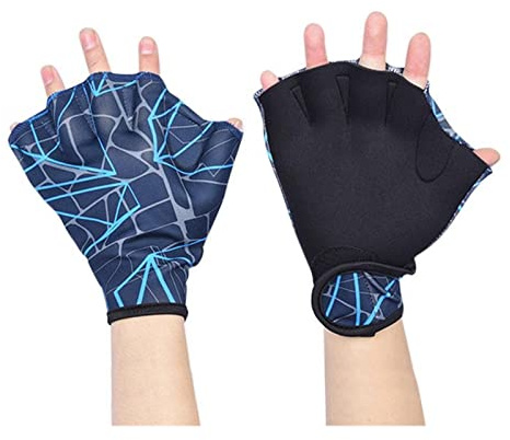 Gloves Vattenhandskar Half Cut Simning Handfenor For Män Kvinnor Vuxna Barn Vattenträning Vattenträningstillbehör Varmt Och BekväMt(L)