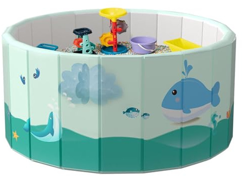 Piscine Non Gonflable - Interactive Portable en PVC - Piscine Pliable pour Adultes Animaux Jardin Terrasse Extérieur Été - pour Adultes Animaux Chiens Jardin Extérieur Été Terrasse