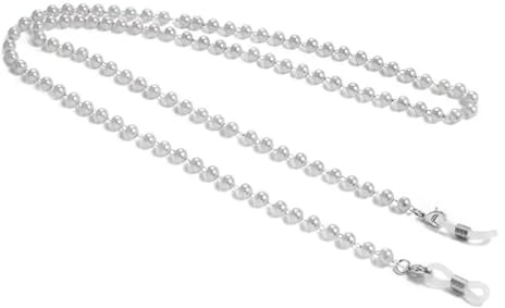 LZTDSBX Catena for Occhiali 5 Pezzi Catena for Occhiali da Donna Cordino con Perline di Perle Cinturino alla Moda Cordoncini for Occhiali da Sole Accessori Casual