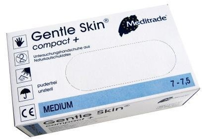 Latex-Handschuh Gentle Skin compact 400 Stück (4 Boxen à 100 Stück) (XS)