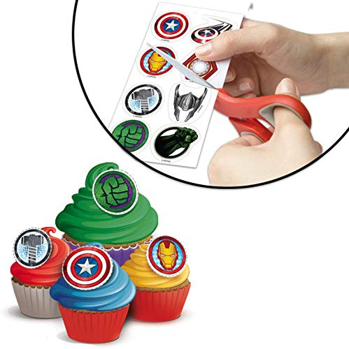 Dekora - 231349 Zuckerfreies Marvel Avengers Esspapier für Geburtstagskuchen, Torten, Cupcakes und Muffins