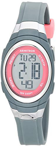 Armitron Sport 45/7034 - Reloj Digital con cronógrafo y Correa de Resina para Mujer