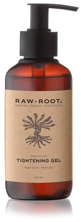 RAW ROOTs Tightening Gel 200ml - Natural Dreadlock Tightening Gel with Aloe & Manuka – Strengthens & Tightens Locs - Residue-Free & Vegan Dreadlock Locking with no Silicones, Parabens, Sulfates