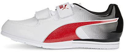 PUMA Herren Evospeed Triple Jump 10 Sneaker, White, Black, Red, 44 EU