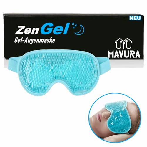 ZenGel återanvändbar ögonmask gel sovmask ögongelmask, kylkudde kylande kudde kylande mask kylmask kylgelkudde