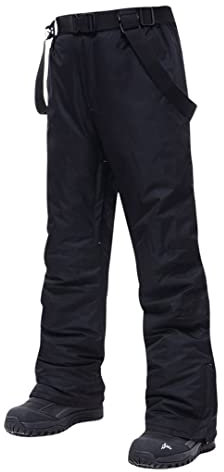 Thermo-Winter-Skianzug für Herren und Damen, Ski- und Snowboardjacke, Hose, Outdoor-Schneemantel, 1 Stück, schwarze Hose, M
