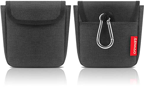 AEMIAO Hunde Leckerlitasche Klein mit Magnetverschluss, Kleiner Snackbeutel Hund Futterbeutel Hundetraining Kleine Leckerlibeutel für Hunde mit Karabiner