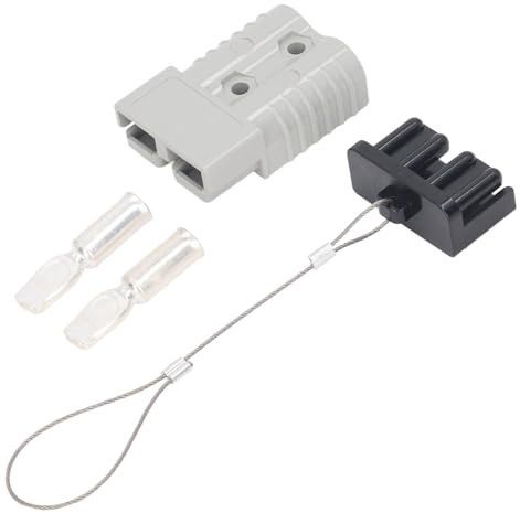 Fyearfly Batterie Anderson Connecteurs, Prise 175A 600V Connecteur de Batterie Raccord D’Alimentation Modulaire À Connexion Rapide avec Couvercle de Protection Pc, pour Treuil, Remorque