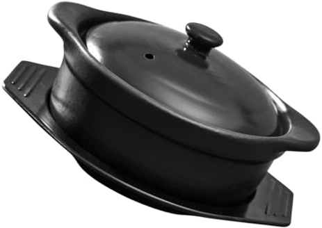 RORPOIR Cazuela De Para Guisar Cazuela De Cocina Para Sopa Estofado y Arroz Con Tapa Para Horno y Fogón Utensilios De Cocina Reutilizables