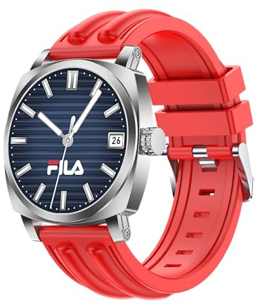 Fila Smart Watch, 1.43’’ AMOLED Fitness Tracker for Men Women with 130+ Sport Modes, Activity Tracker with 24/7 Heart Rate/Sleep Monitoring, IP68 Waterproof Pedometer for Android iOS
