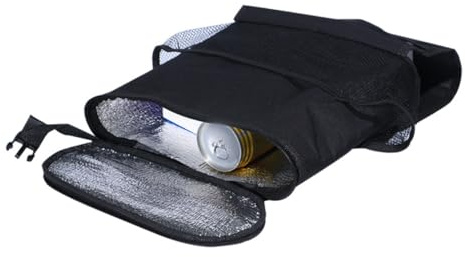 Sitzlehnen Organizer fürs Auto, mit Mehreren Taschen, Stoßfest, Schwarz | Fahrersitz und Beifahrersitz, Aufbewahrungstasche aus Oxford Gewebe, mit Isolierung, für Fahrzeuginnenraum
